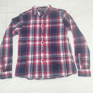 Carbon slim fit long sleeve button down small